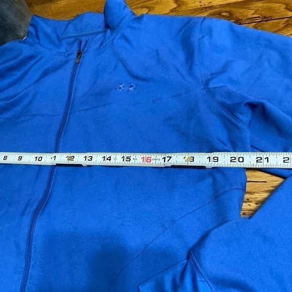 Under Armour Nylon Jacket Blue Full Zip Size L. - Picture 6 of 8